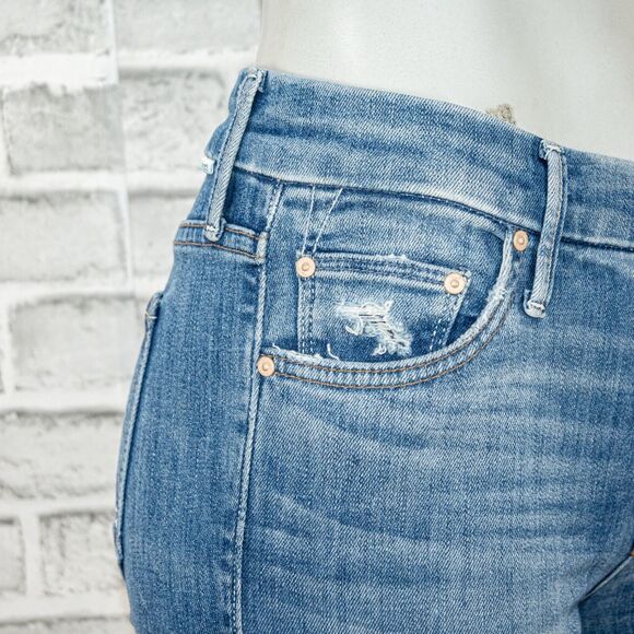 MOTHER Denim Size 25 The Looker Ankle Chew Jeans in MUMS THE WORD - Picture 10 of 13
